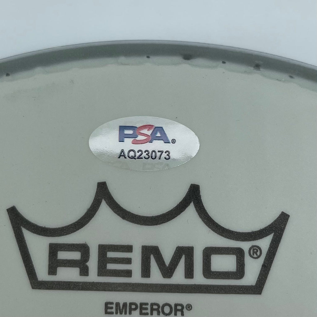 Lars Ulrich Signed Drumhead PSA Autographed Metallica