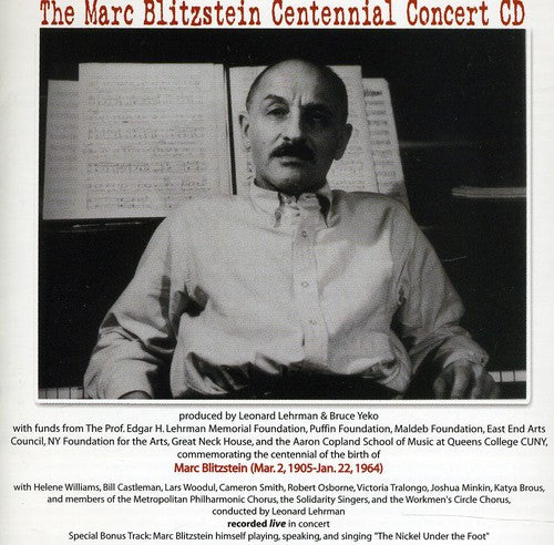Marc Blitzstein Centennial / Various - Marc Blitzstein Centennial / Various - Music CD