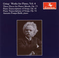Grieg / Pompa-baldi - Works For Piano 4 - Music CD