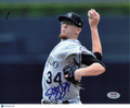 Jeff Hoffman Colorado Rockies Signed 8x10 Photo PSA