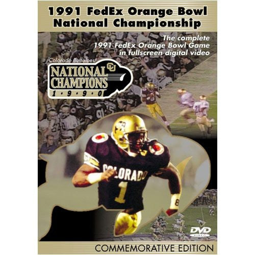 1991 Orange Bowl Championship Colorado Buffalos - 1991 Orange Bowl Championship Colorado Buffalos - DVD