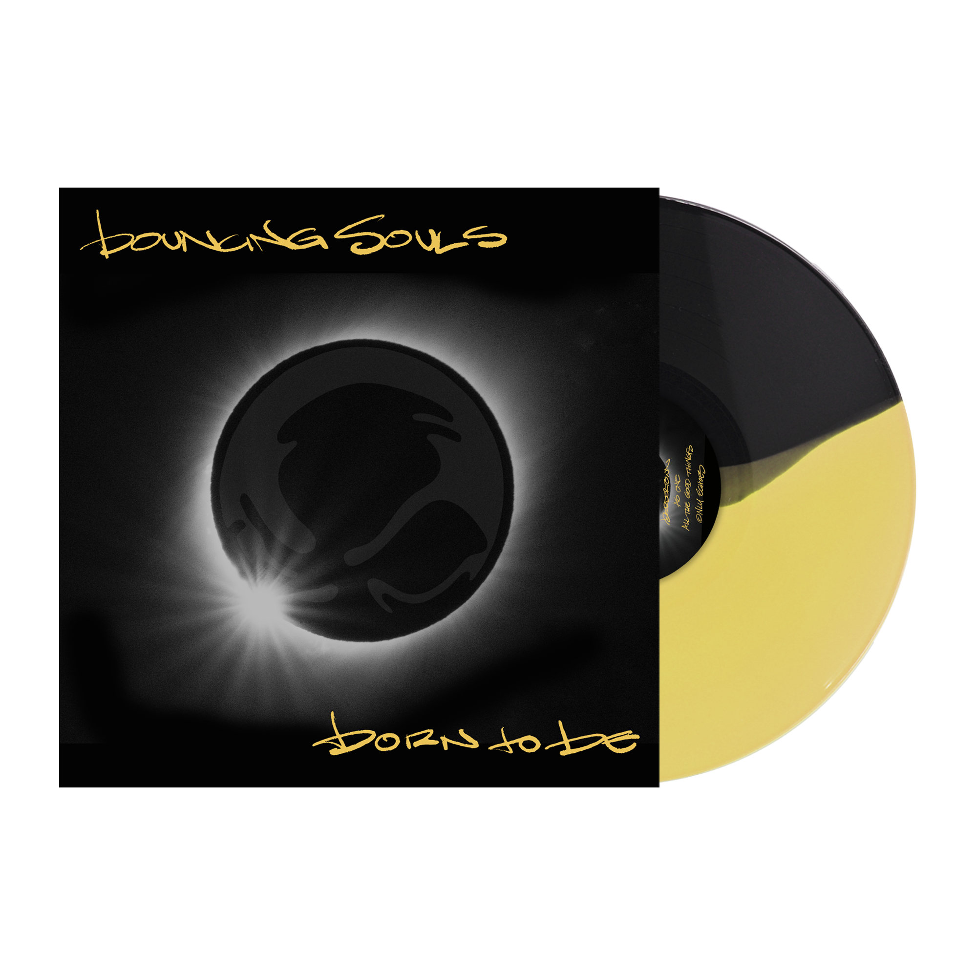 The Bouncing Souls - Born to Be LP (Exclusive Limited Edition of 300 - Half Black/Half Yellow Vinyl) Vinyl Record