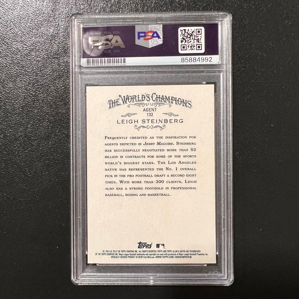 2016 Topps #Agent 132 Leigh Steinberg Signed Card Auto PSA Slabbed MLB
