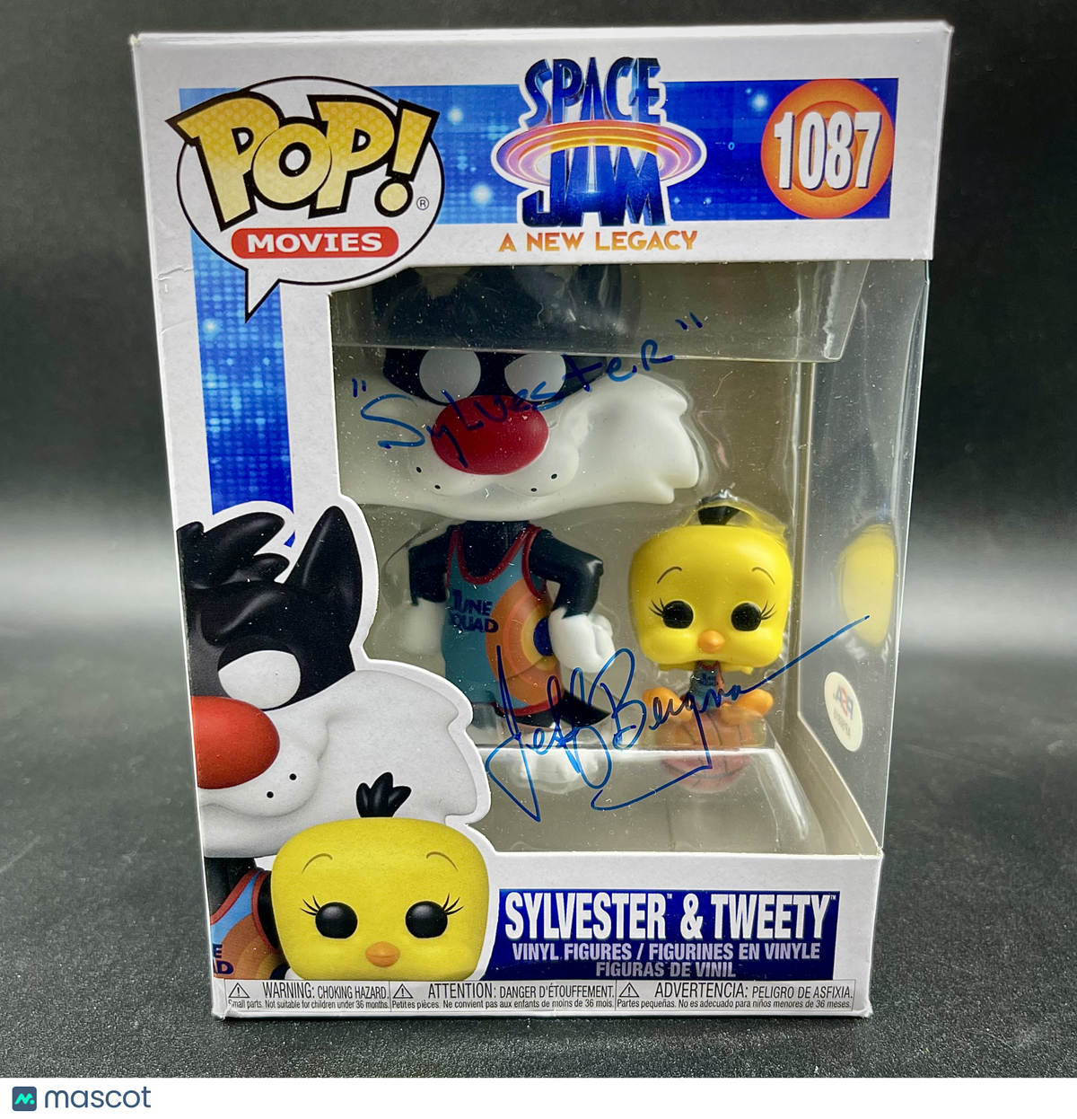 Jeff Bergman Signed Funko Pop #1087 PSA/DNA Auto Space Jam Sylvester & Tweety