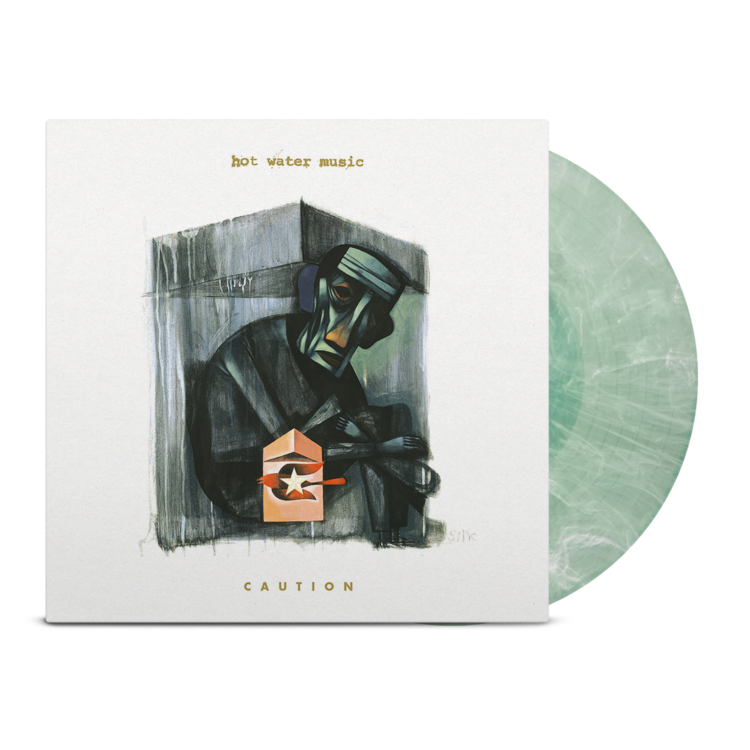 Hot Water Music - Caution LP (Exclusive Limited Edition of 300 - Frosted Coke Bottle Vinyl) Vinyl Record