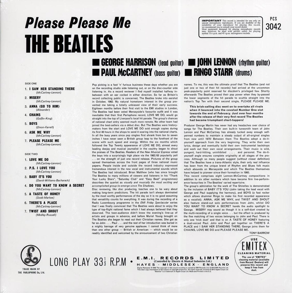 The Beatles - Please Please Me (stereo) (180g) Vinyl Record