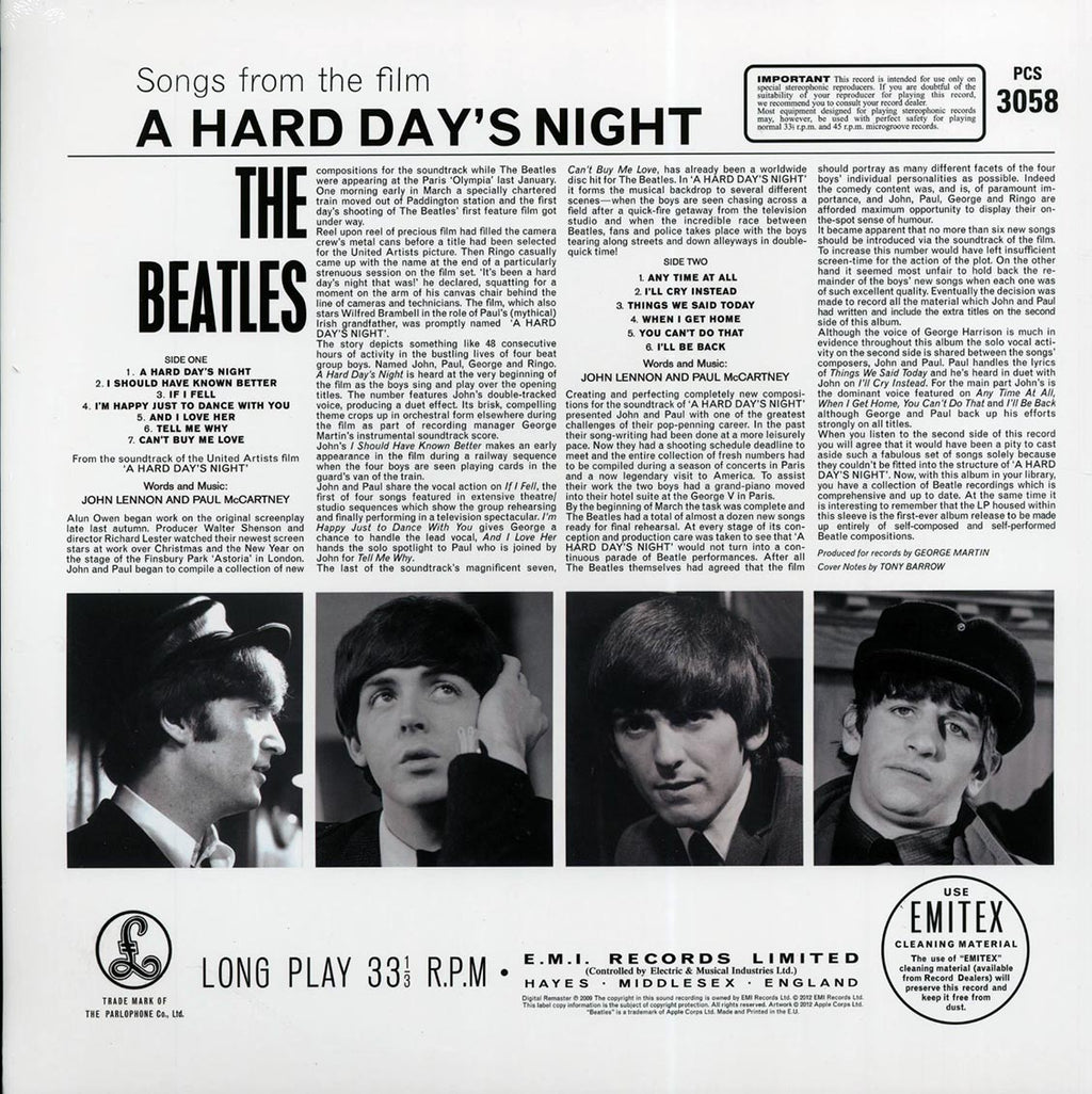 The Beatles - A Hard Day's Night (stereo) (180g) Vinyl Record
