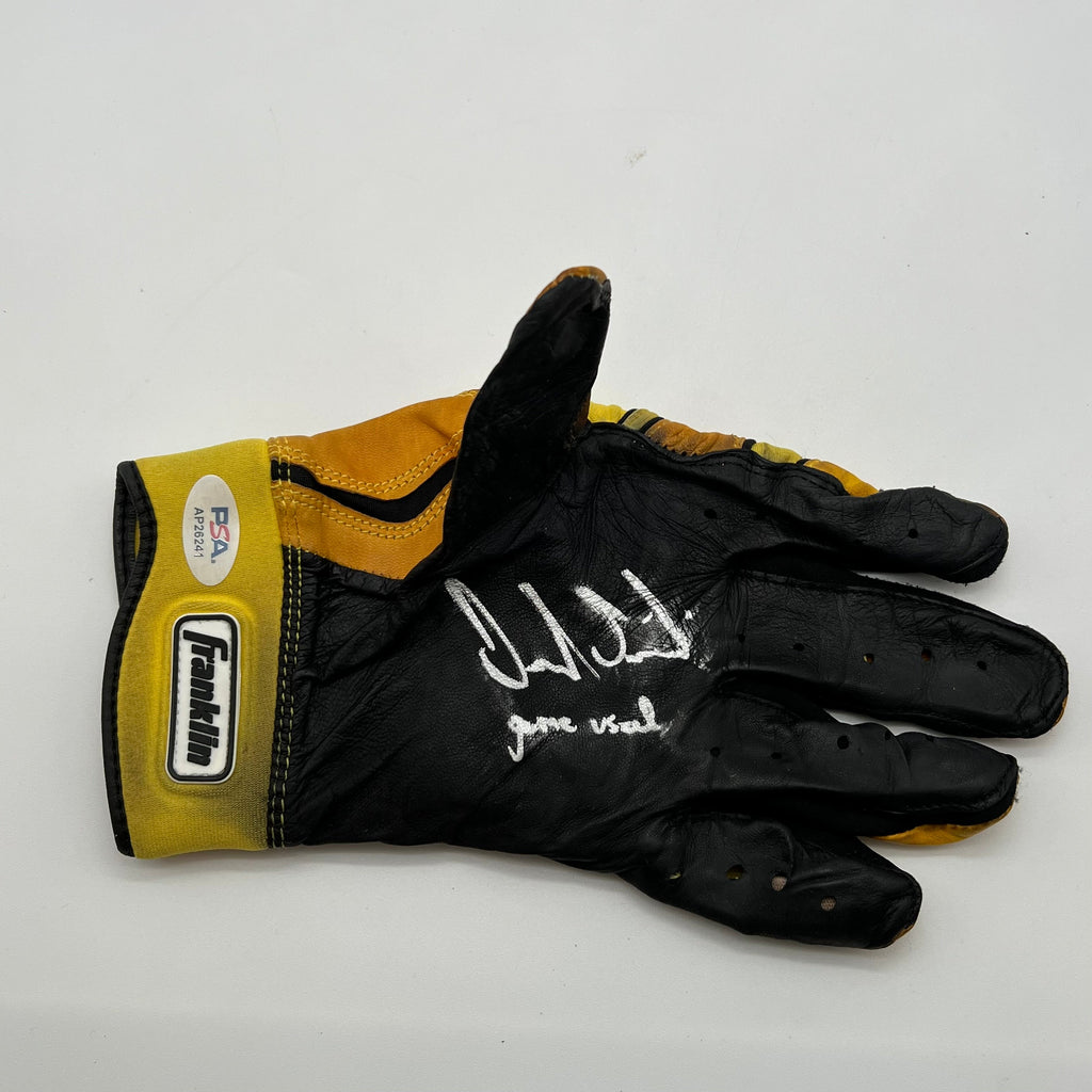 Jack Suwinski Signed Pittsburgh Pirates Batting Gloves PSA