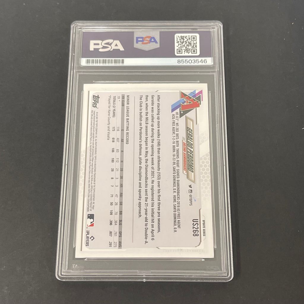 2021 Topps Update Series #US268 Geraldo Perdomo signed card