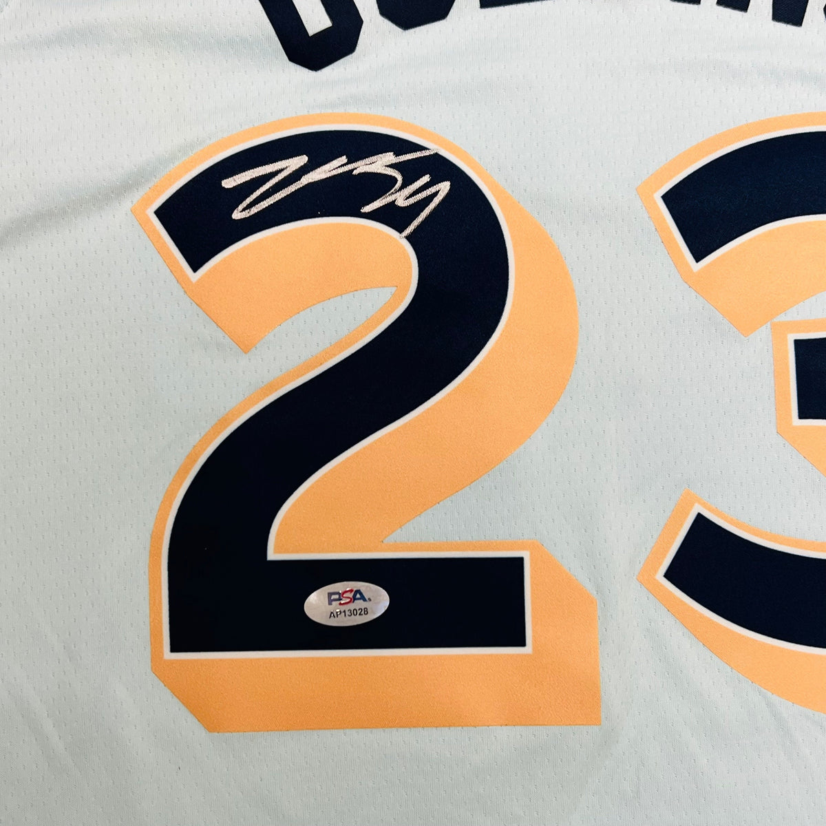 Zach Collins Signed Jersey PSA San Antonio Spurs Autographed