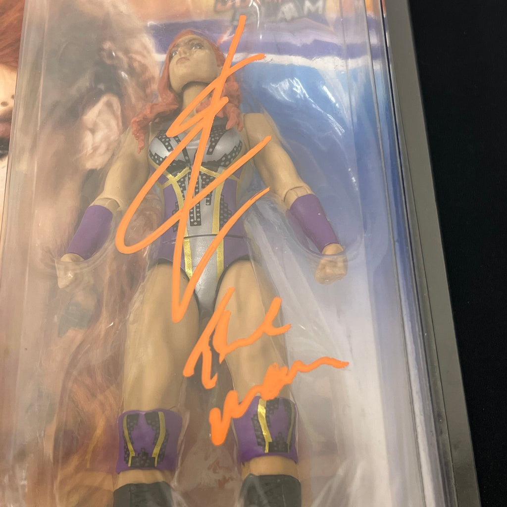 Becky Lynch Signed Wrestling Action Figure PSA Autographed