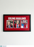 Erling Haaland Norway Soccer 3-Photo Display