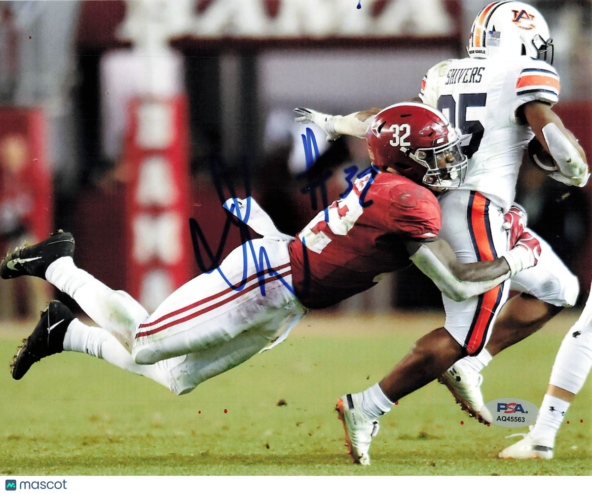 Dylan Moses Signed Alabama Crimson Tide Football 8x10 Photo PSA Autographed