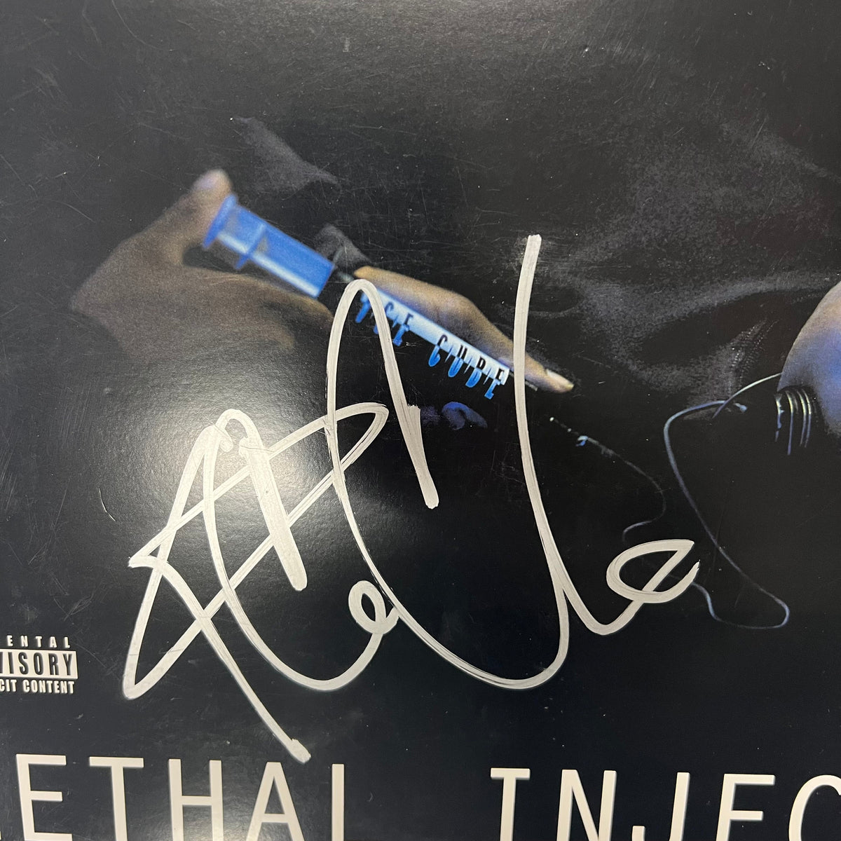 Ice Cube Signed Lethal InjectionCustom Framed Vinyl Album PSA Auth