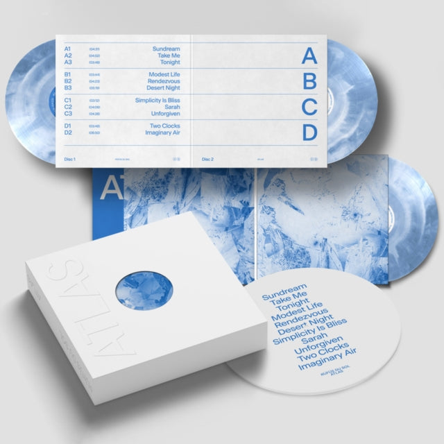 Rufus Du Sol - Solace & Atlas (10 Year Anniversary Box Set/3LP/White & Blue Vinyl/Slipmat)