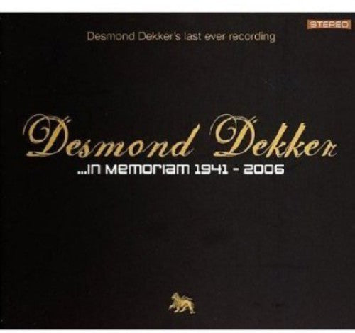 Dekker,desmond - In Memoriam: 1941-2006 - Music CD