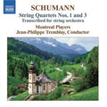 Schumann / Montreal Players - String Quartets Nos 1 & 3 - Music CD