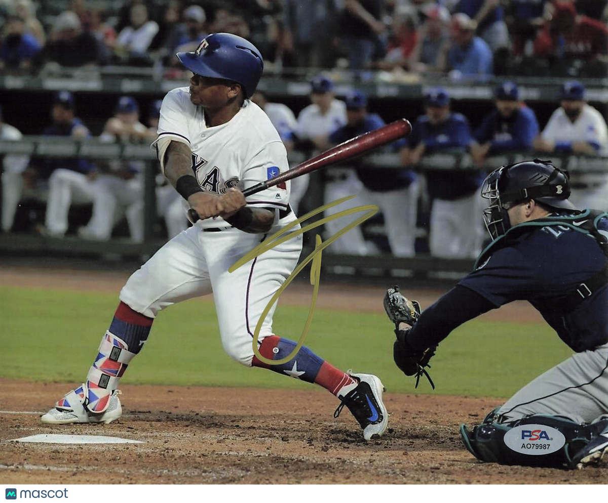 Willie Calhoun Texas Rangers Signed 8x10 Photo PSA