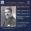 Beethoven / Schnabel / Sargent / London Phil - Piano Concertos 1 & 2 - Music CD