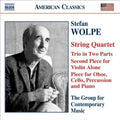 Wolpe / Group For Contemporary Music - String Quartet - Music CD