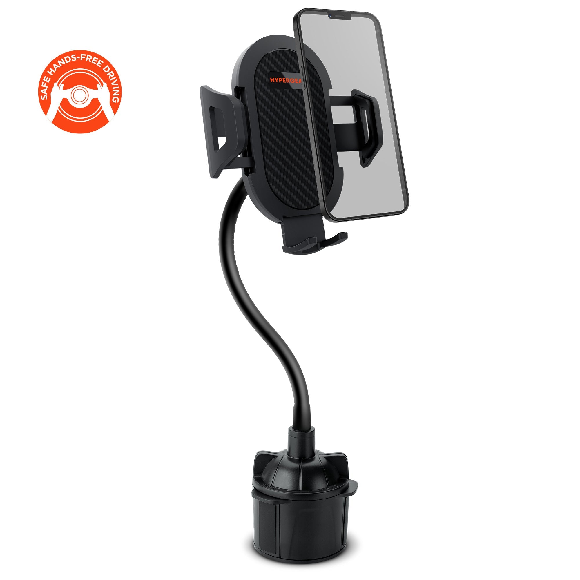 Hypergear Universal Cup Holder Flex Phone Mount w Rotatable Cradle