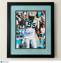 Charles Johnson Signed Carolina Panthers 11x14 Custom Framed Photo PSA Auto