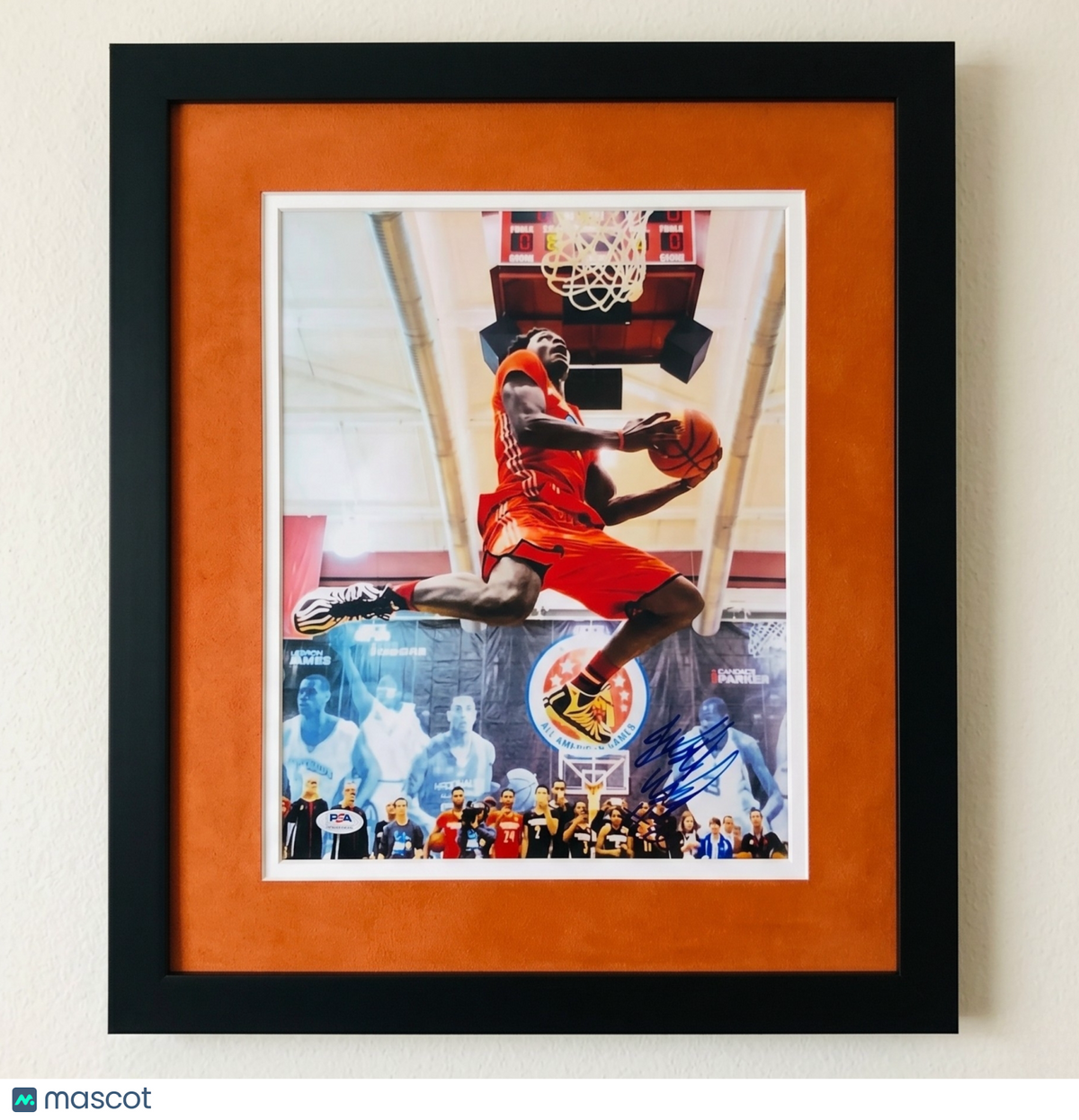 Justise Winslow Duke Blue Devils Signed Basketball 11x14 Custom Framed Photo PSA