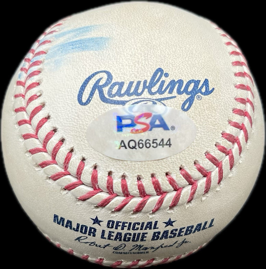 Manny Pina Signed MLB Baseball PSA