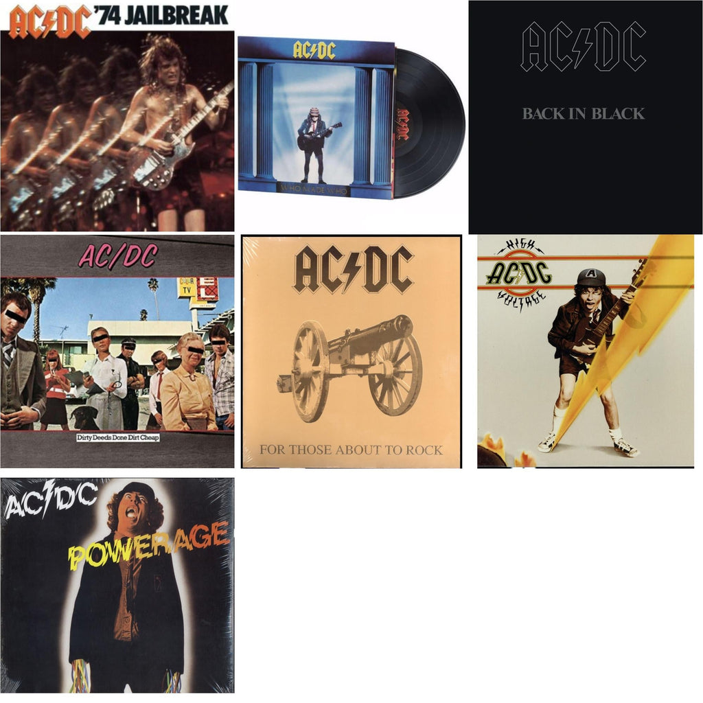 74 Jailbreak (180G) & High Voltage (180G) & Dirty Deeds Done Dirt Cheap (180G) & Powerage (180G) & Back In Black (180G) & For Those About To Rock (180G) & Who Made Who (180G)