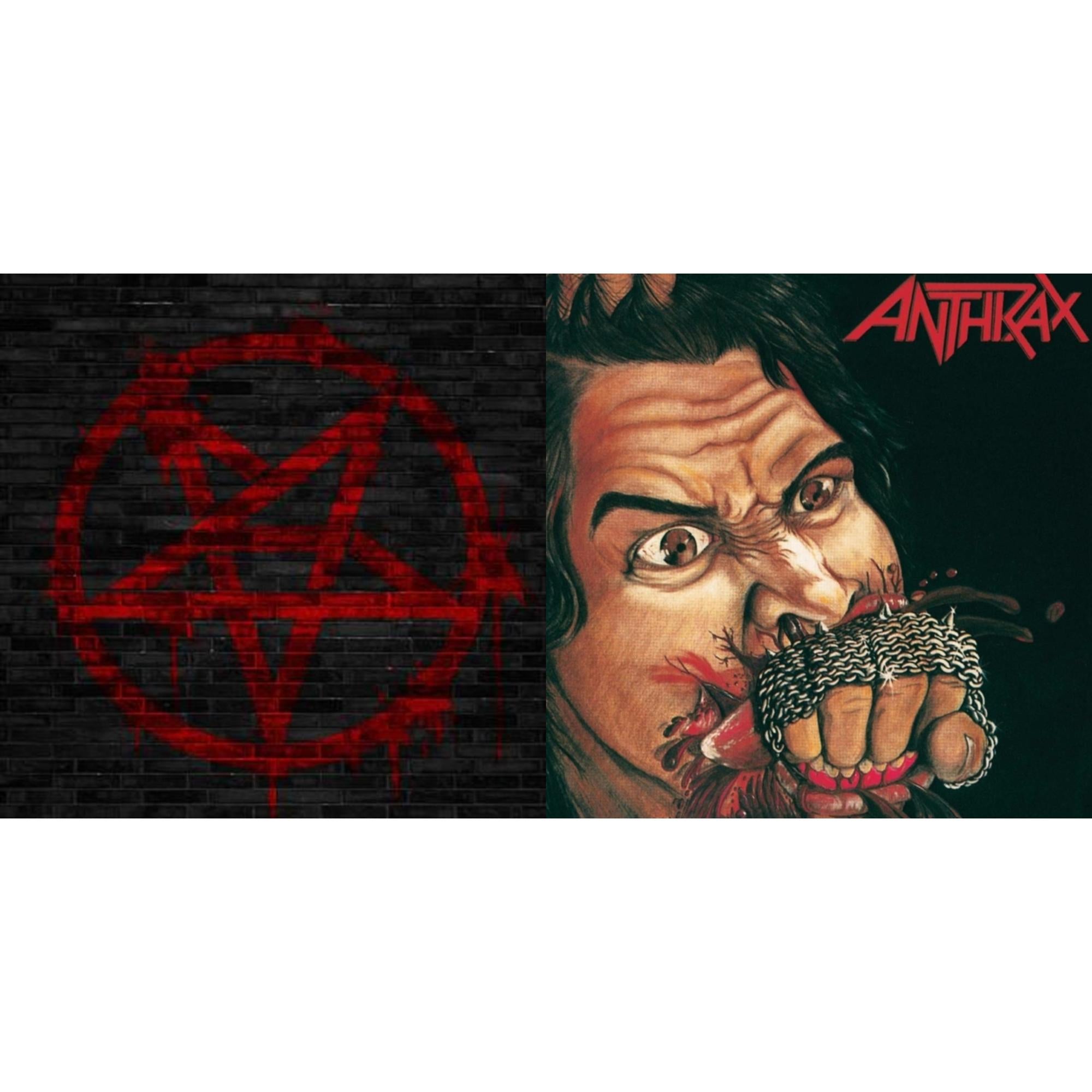 Anthrax - Anthems (Pink LP Vinyl) (Ten Bands One Cause) & Fistful Of Metal (Yellow LP Vinyl) (Ams Exclusive)