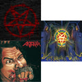 Anthrax - Anthems (Pink LP Vinyl) (Ten Bands One Cause) & Fistful Of Metal (Yellow LP Vinyl) (Ams Exclusive) & For All Kings (Aqua Blue LP Vinyl)