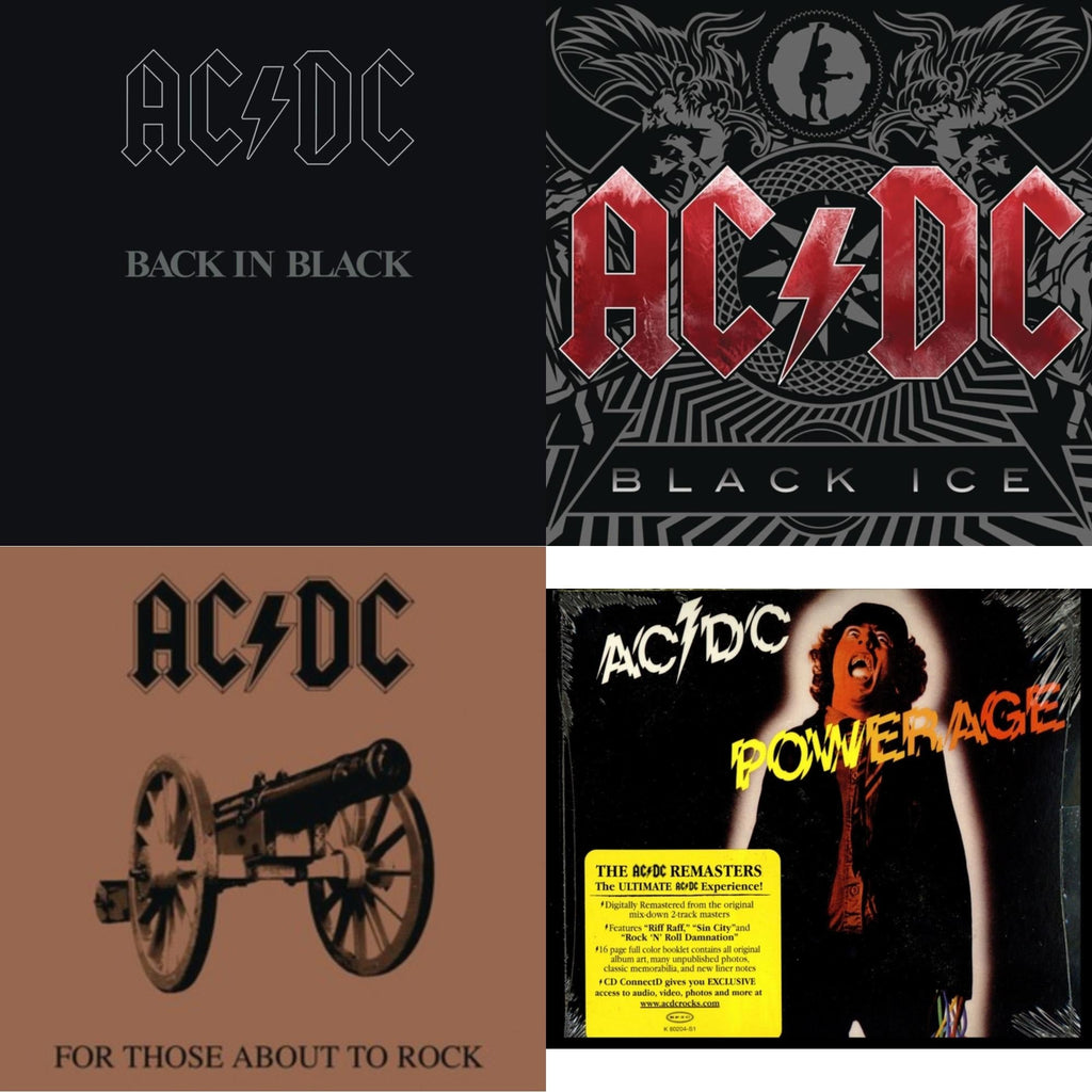 Powerage & Back In Black & For Those About To Rock & Black Ice