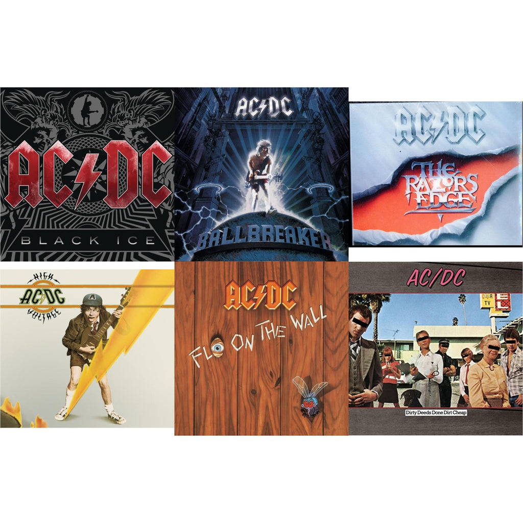 High Voltage & Dirty Deeds Done Dirt Cheap & Razor's Edge & Black Ice & Ballbreaker & Fly On The Wall