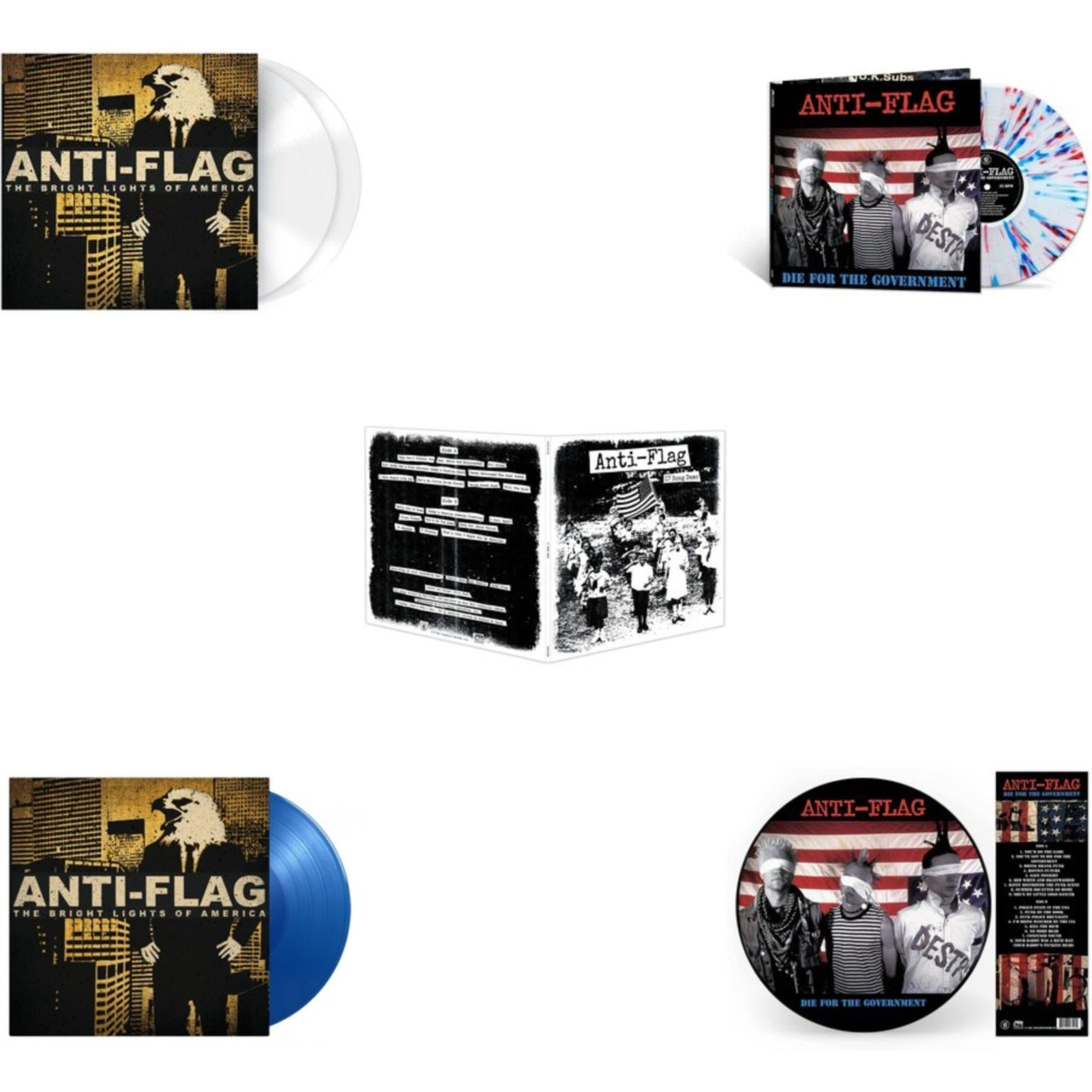 Bright Lights Of America (2LP/180G/Solid White Vinyl) & Bright Lights Of America (2LP/180G/Blue Vinyl) & 17 Song Demo & Die For The Government (Red White & Blue Splatter LP Vinyl) & Die For The Government (Picture Disc)