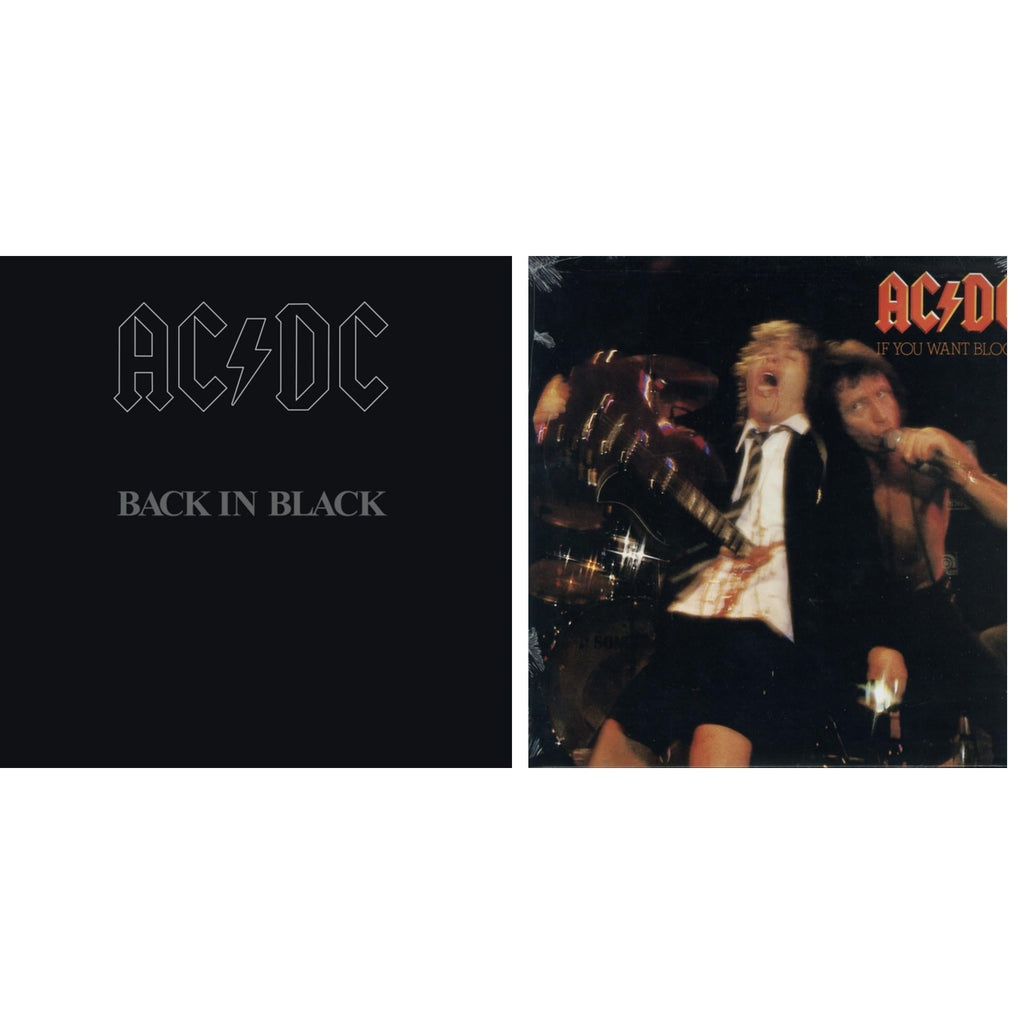 Ac/Dc - If You Want Blood You've Got It (180G) & Back In Black (180G) - LP Vinyl Bundle