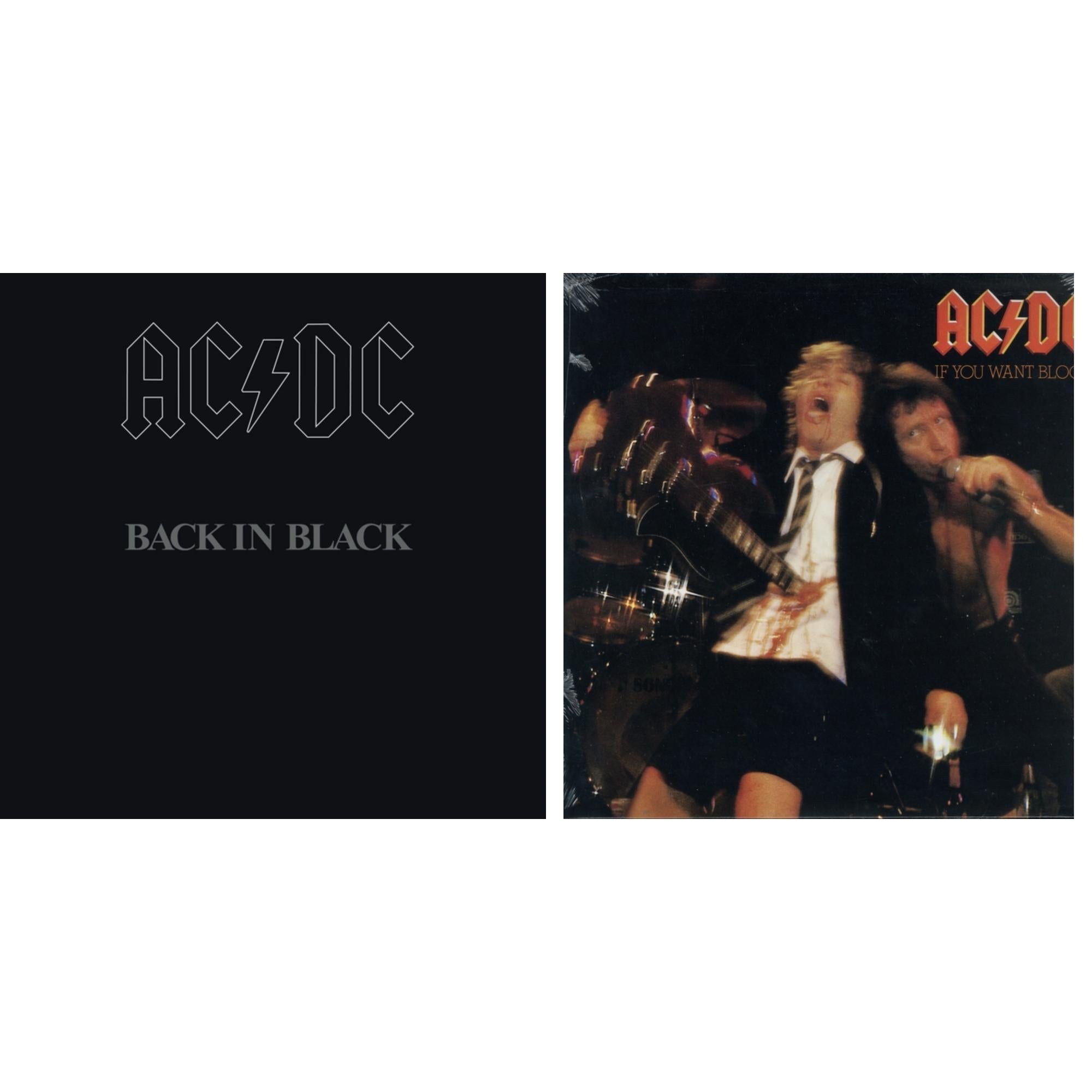 Ac/Dc - If You Want Blood You've Got It (180G) & Back In Black (180G) - LP Vinyl Bundle