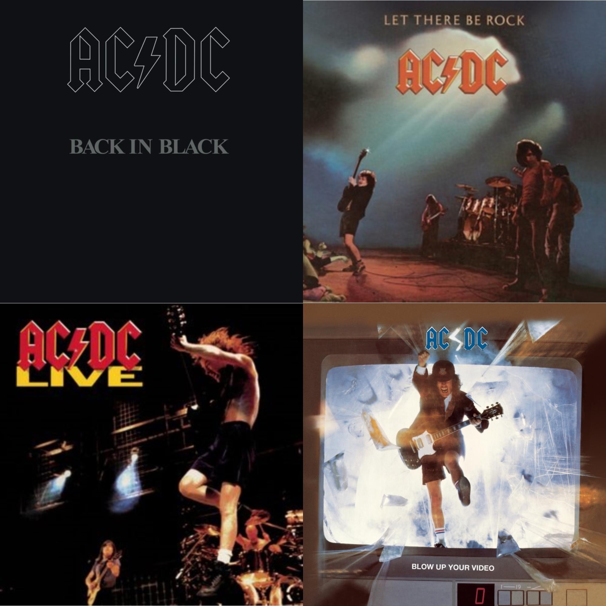 Let There Be Rock & Back In Black & Live & Blow Up Your Video
