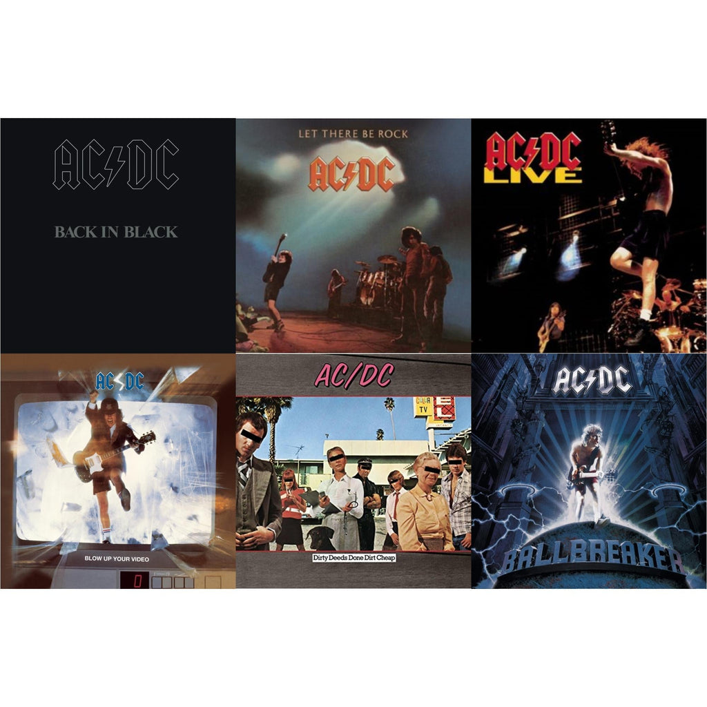 Dirty Deeds Done Dirt Cheap & Let There Be Rock & Back In Black & Live & Ballbreaker & Blow Up Your Video