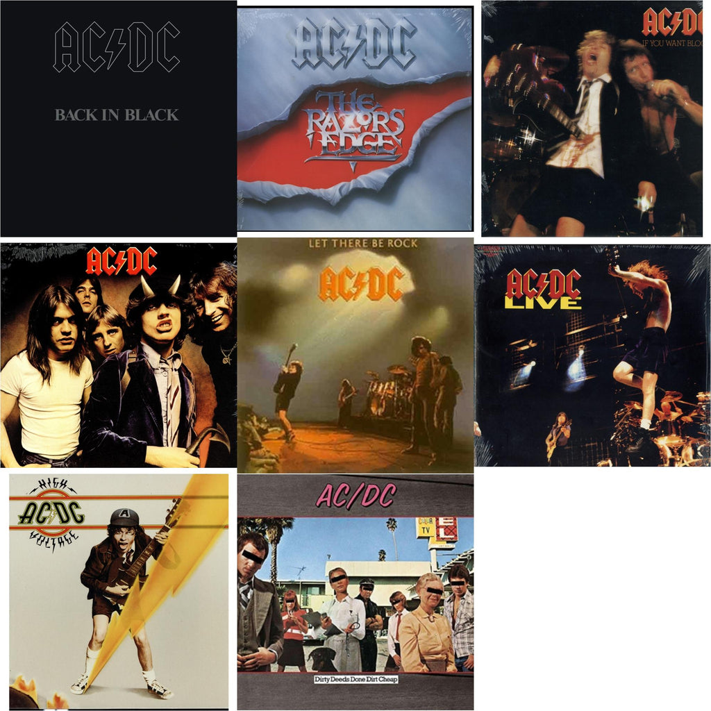 High Voltage (180G) & Dirty Deeds Done Dirt Cheap (180G) & Let There Be Rock (180G) & If You Want Blood You've Got It (180G) & Highway To Hell (180G) & Back In Black (180G) & Razor’S Edge (180G) & Live (2LP/180G)