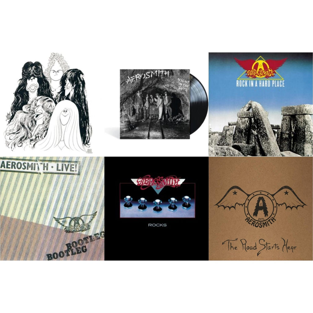 Aerosmith - 1971: The Road Starts Here & Night In The Ruts & Rocks & Rock In A Hard Place & Live! Bootleg (2LP) & Draw The Line