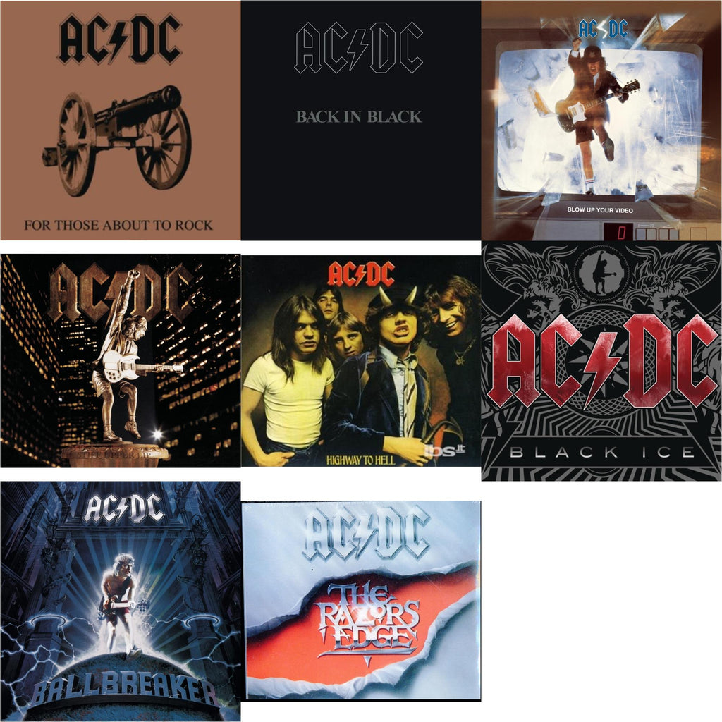 Highway To Hell & Back In Black & For Those About To Rock & Razor's Edge & Black Ice & Ballbreaker & Stiff Upper Lip & Blow Up Your Video