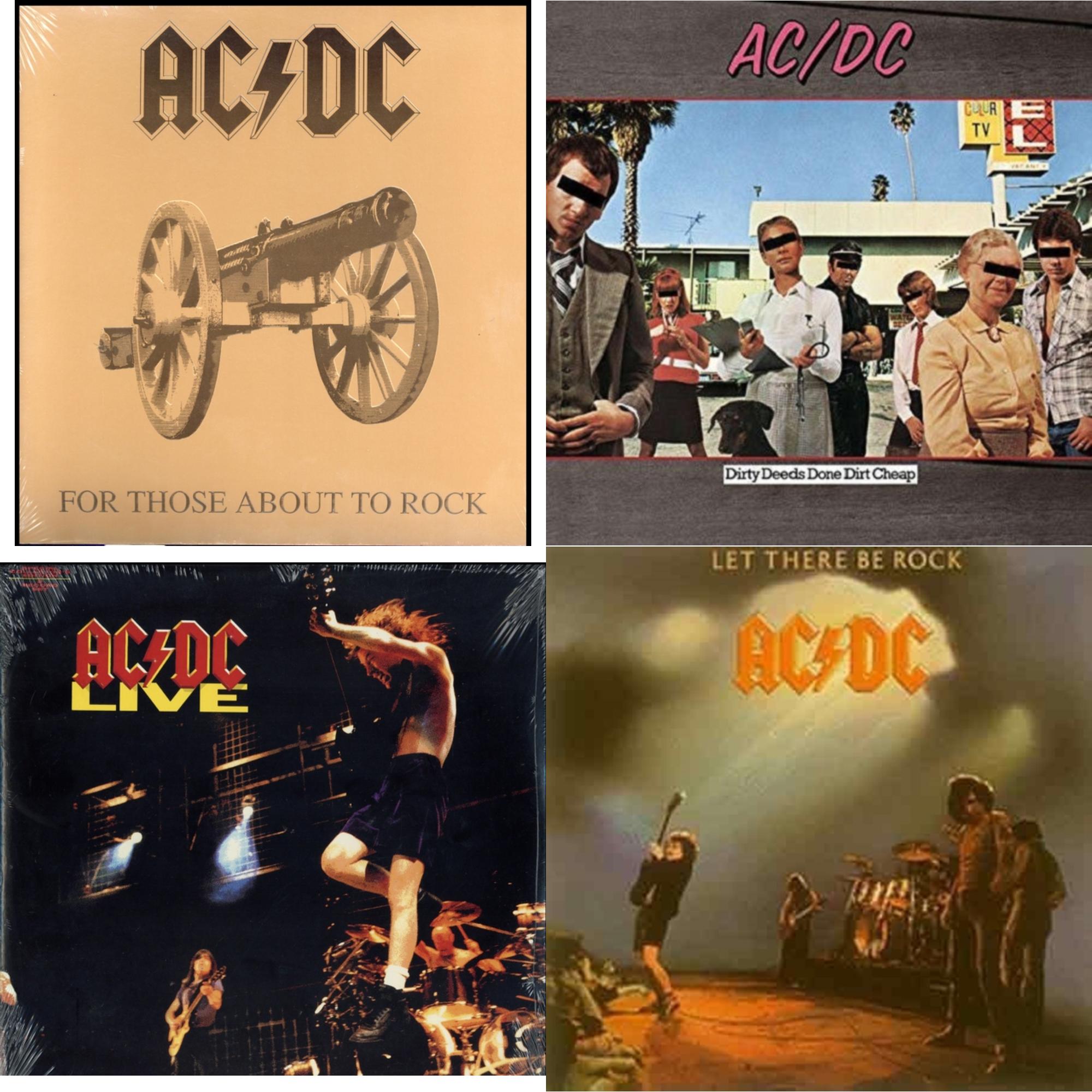 Dirty Deeds Done Dirt Cheap (180G) & Let There Be Rock (180G) & For Those About To Rock (180G) & Live (2LP/180G)