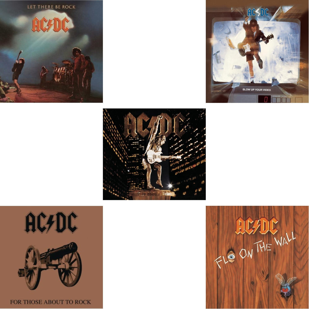 Let There Be Rock & For Those About To Rock & Stiff Upper Lip & Blow Up Your Video & Fly On The Wall