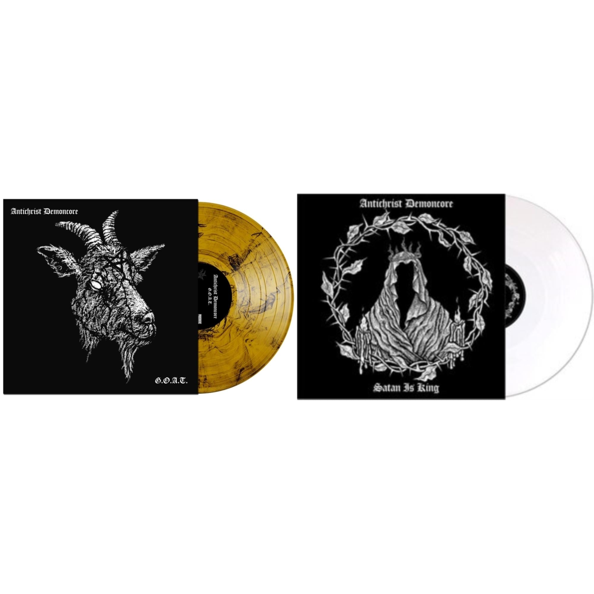 Satan Is King (White LP Vinyl) & G.O.A.T. (Orange & Black Marbled LP Vinyl)