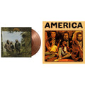 America - Hat Trick (Limited/Orange & Black Mixed/180G) & America (Turquoise LP Vinyl) (Limited Anniversary Edition)
