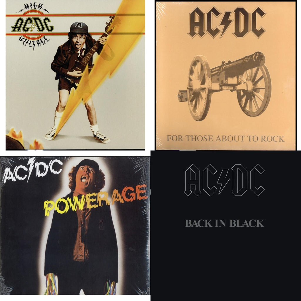 High Voltage (180G) & Powerage (180G) & Back In Black (180G) & For Those About To Rock (180G)