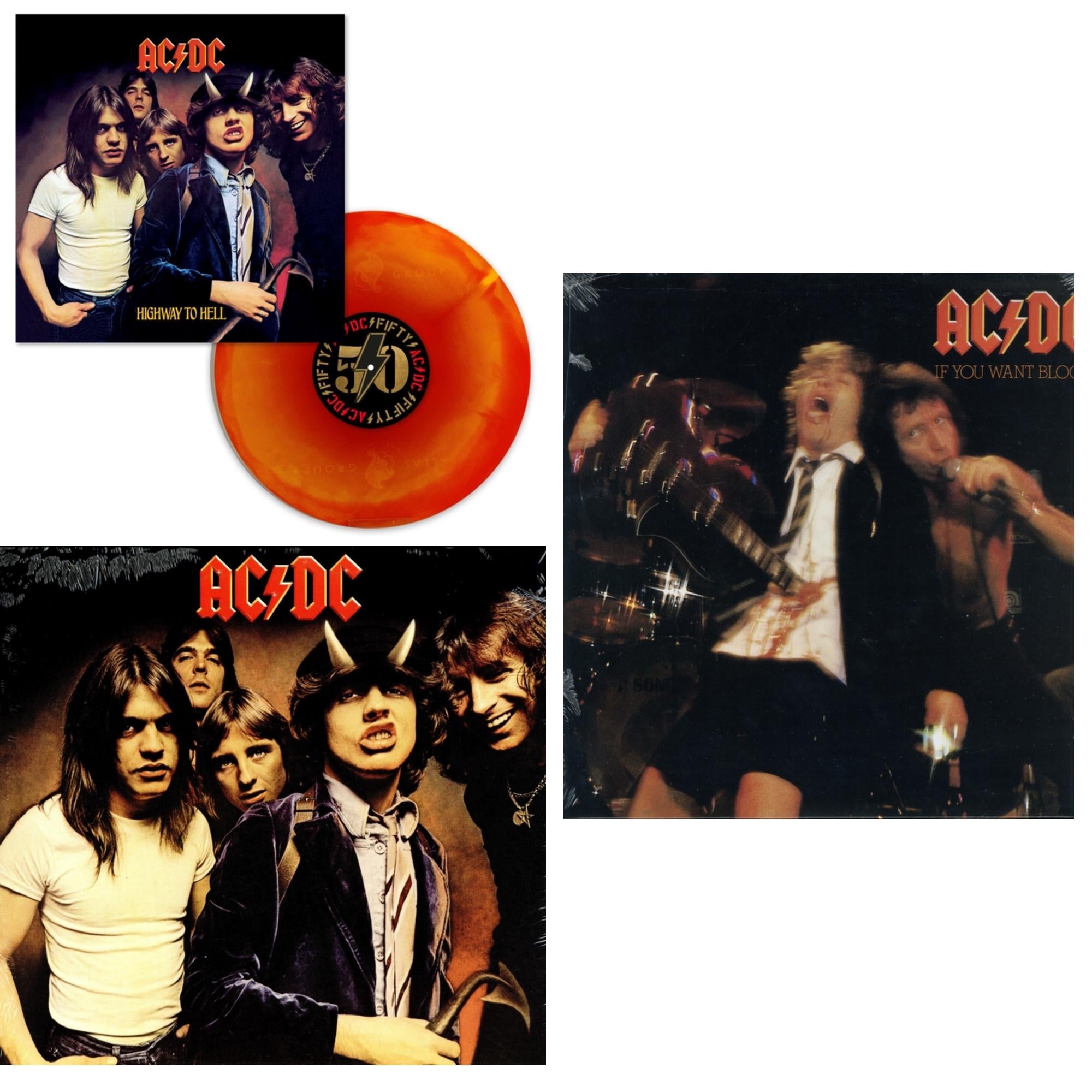 Highway To Hell (Orange Blend LP Vinyl) & If You Want Blood You've Got It (180G) & Highway To Hell (180G)
