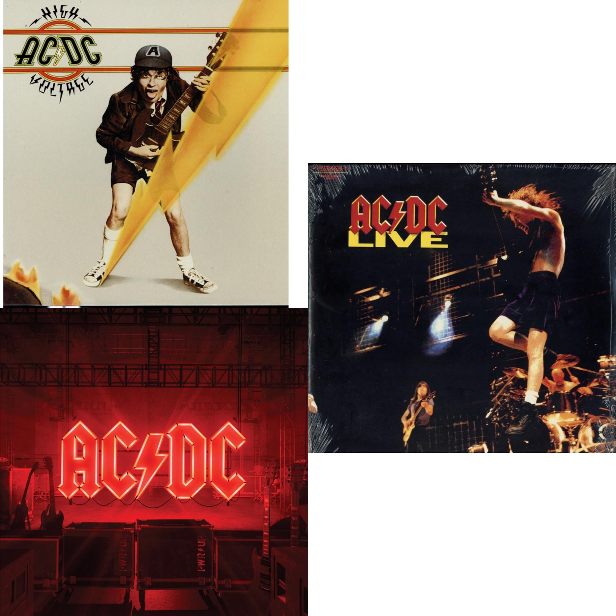 Power Up (180G/Gatefold Jacket/Inner Sleeve) & High Voltage (180G) & Live (2LP/180G)