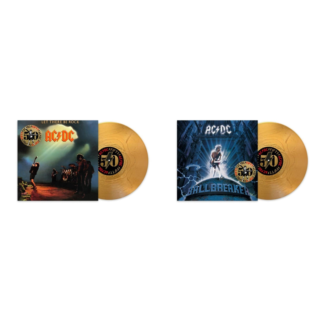 Ac/Dc - Let There Be Rock (50Th Anniversary/Gold Color LP Vinyl) & Ballbreaker (50Th Anniversary/Gold Color LP Vinyl)