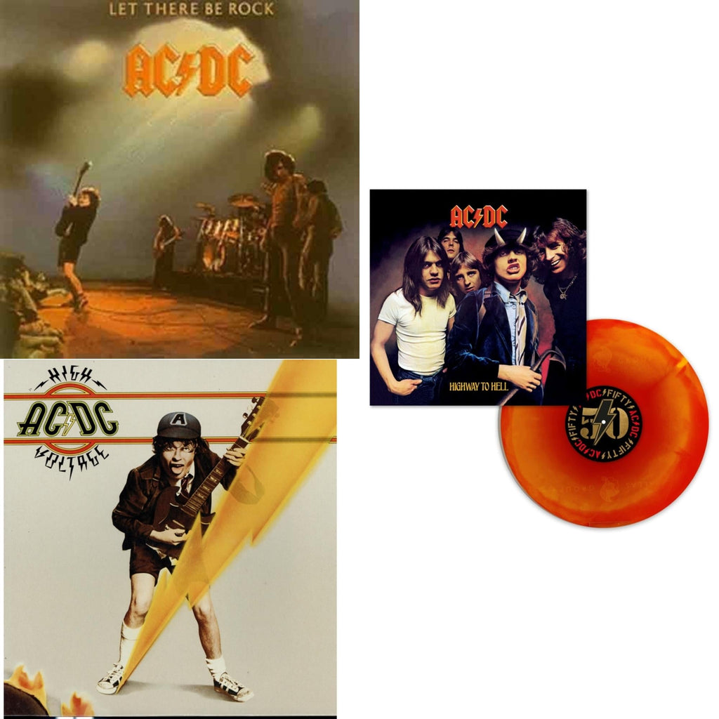 Highway To Hell (Orange Blend LP Vinyl) & High Voltage (180G) & Let There Be Rock (180G)